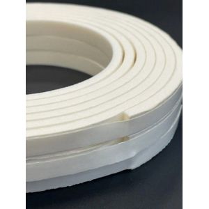 Zelfklevend PVC Tochtband I-Profiel - Wit - 9mm x 4mm x 7,5m - Tochtstrip