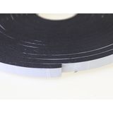 Zelfklevend PVC Tochtband I-Profiel - Zwart - 15mm x 9mm x 10m - Tochtstrip