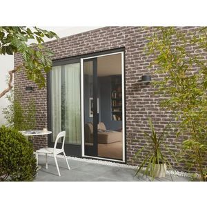 Cando Hordeur Comfort - Rolhor - Wit Profiel - Grijs Gaas - 110x205m