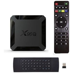 Android 10.0 TV Box, X96Q with Mini Wilreless Keyboard 2GB RAM 16GB ROM Smart TV Box Allwinner H313 Quad Core Ondersteuning 4K 3D Set Top Box X96 Mini Wifi Home Media Player