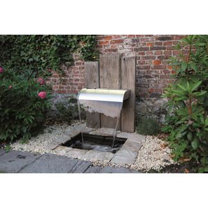 Ubbink Watervalschaal Nevada LED 30cm RVS