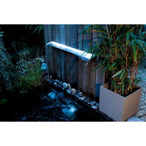 Ubbink Waterval met LED's - Niagara 90 cm - Roestvrij Staal
