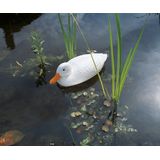 Ubbink vijverdecoratie eend wit 40 x 15 x 13 cm