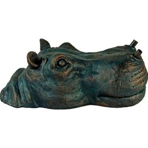 Ubbink - Drijvend nijlpaard - Spuitfiguur - waterornament - vijverdecoratie