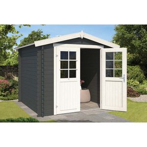 Outdoor Life Products | Tuinhuis Ingo 230 x 175 | Gecoat | Carbon Grey-Wit