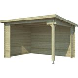 Outdoor Life Products | Overkapping Lara 380 x 275 | Geïmpregneerd | Olijfgroen