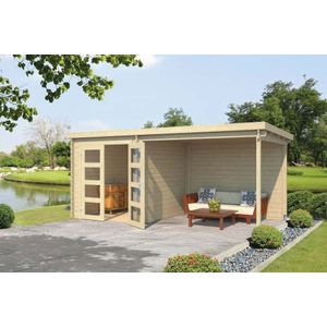 Outdoor Life Products | Tuinhuis met Overkapping Helena 472 x 230