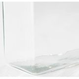 Mica Decorations Britt Vaas - L20 X B10 X H30 cm - Rechthoek - Transparant