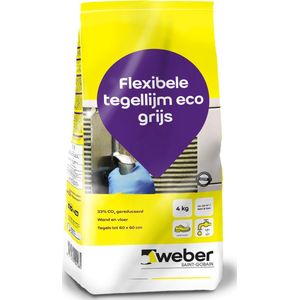 Weber Tegellijm - Wand En Vloer - Flex (c2te) Eco - 4kg