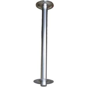 Vaste tafelpoot rvs 70cm