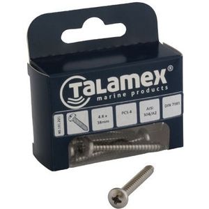 Talamex RVS Plaatschroef cylinder philipskruiskop DIN 7981