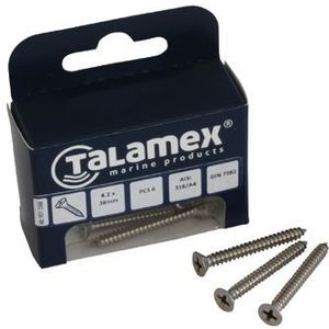 Talamex RVS Plaatschroef plat-philipskruiskop DIN 7982