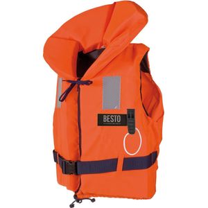 Besto Reddingsvest - Maat 4  - oranje/navy Maat 4: gewicht 30-40 kg / Drijfvermogen 50N