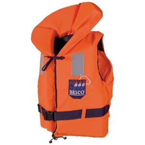 Besto Reddingsvest - Maat L  - oranje/navy Maat L: gewicht 70+ kg / Drijfvermogen 100N