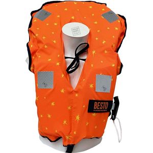 Besto Reddingsvest - Maat 20  - Oranje/Geel/Blauw Drijfvermogen: 30N