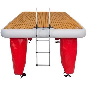 Talamex Air-Dock leisure inflatable platform  Plug-in aluminium zwemtrap 4-Treden