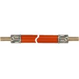 Gas verlengslang 100 cm 2 x 8 mm buis glad 40 cm