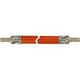 Gas verlengslang 100 cm 2 x 8 mm buis glad 80 cm