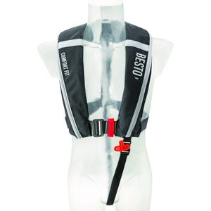 Besto Comfort fit 180N reddingsvest - zwart/grijs