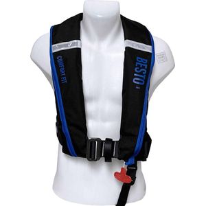 Besto Comfort fit 180N reddingsvest - zwart/blauw