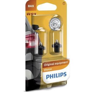 P27/7w lamp PHILIPS W1,2W Black 12V/1,2W, 2 Stuk