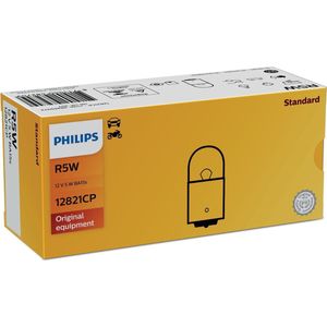 Philips - BA15s R5W - Gloeilamp - 12V - Halogeen - 1 Stuk