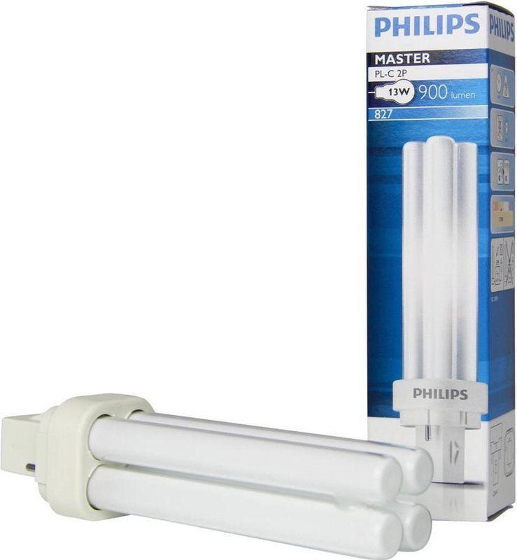 MASTER - PL-C - Lamp - Zeer Warm Wit - 13W - 2 Pin