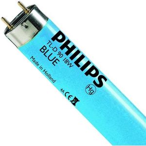 Philips G13 T8 TL-buis |  18W 400lm  | 600mm Blauw