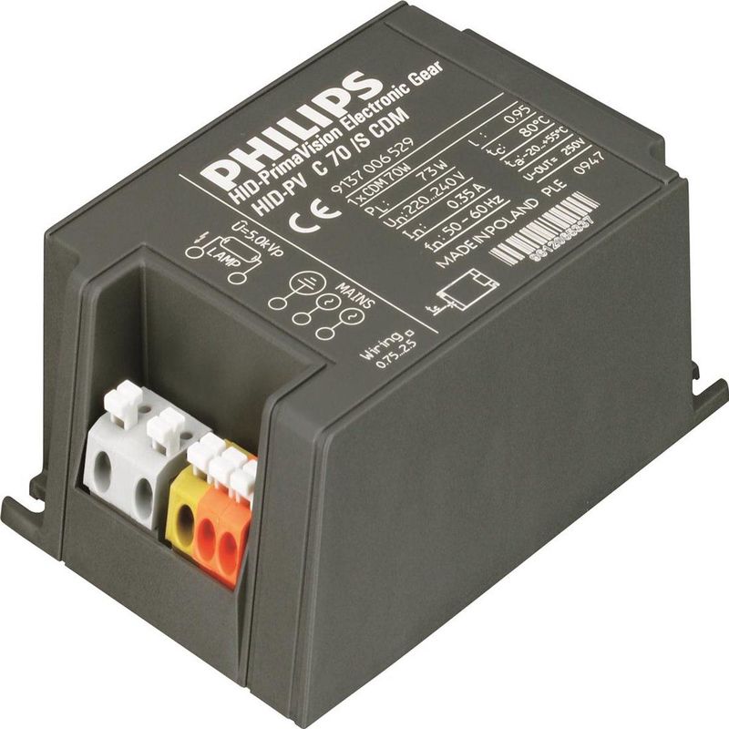 Philips HID-PV C 70 /S CDM 220-240V 50/60Hz Ballast