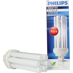 Philips MASTER PL-T Xtra 32W - 830 Warm Wit | 4 Pin