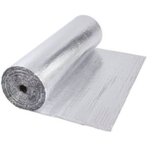 Deltafix Radiatorfolie - Hoogwaardige aluminium - 90% warmtereflectie - 250 x 45 cm - Zilver