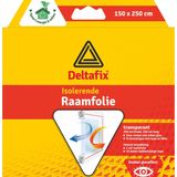 Deltafix Raam isolatiefolie - transparant - 150 x 250 cm - incl. bevestigingstape - energiebesparend
