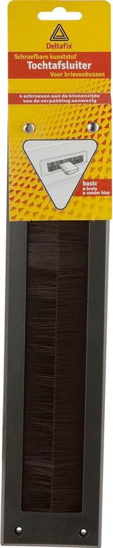 Deltafix - Brievenbus Borstel - Bruin - Tuinieren/Ijzerwaren
