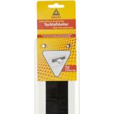 Deltafix Brievenbusborstel - wit - aluminium - 34 x 9 cm - tochtafsluiter - energiebesparend