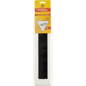 Deltafix Brievenbusborstel - wit - aluminium - 34 x 9 cm - tochtafsluiter - energiebesparend