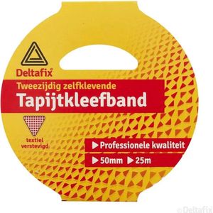 Deltafix | dubbelzijdig universele |  bevestigingstape | textiel verstevigd | profi 25 m x 50 mm