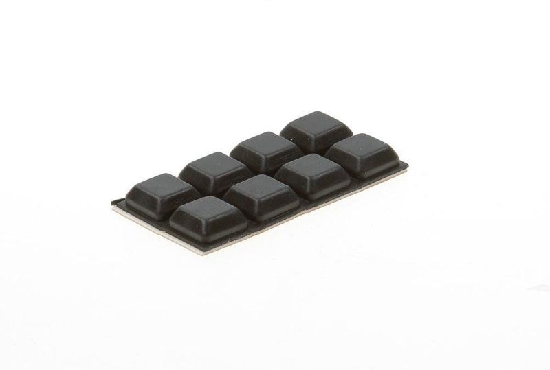 Deltafix - Stootdopjes - Zwart - 18x18x6 mm - Verfspullen - 8 Stuks