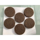 Deltafix Anti-krasvilt - 6x - bruin - 33 mm - rond - zelfklevend - meubel beschermvilt
