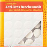 Deltafix Anti-krasvilt - 16x - wit - 22 mm - rond - zelfklevend - meubel beschermvilt