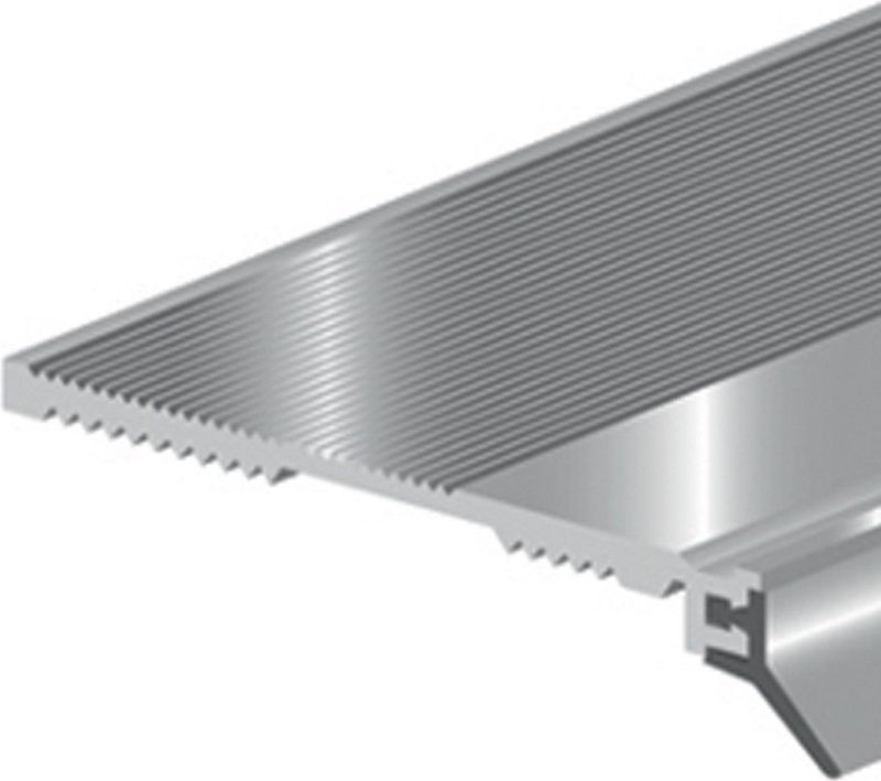 Deltafix - Slijtstrip met Flap - Aluminium - 1,0m x 50mm
