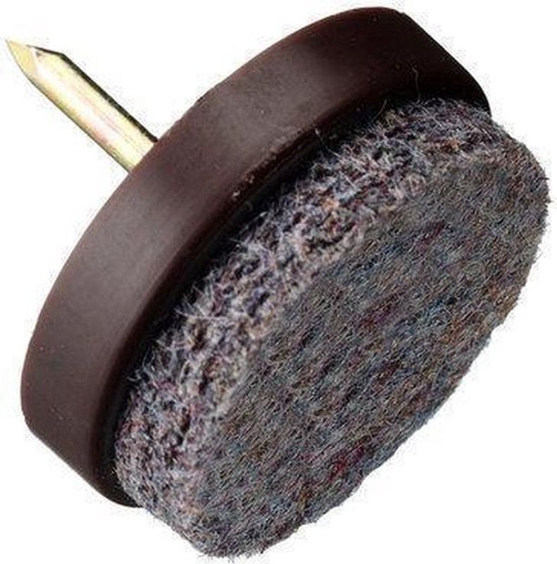 Deltafix - Meubelviltglijder - Bruin - 28mm - 12 Stuks