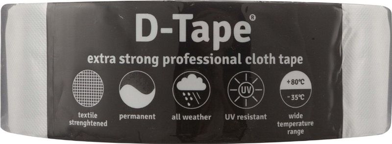 Deltafix - D-Tape Permanent - Tape - 50mm - 50m - Water- en Oliebestendig