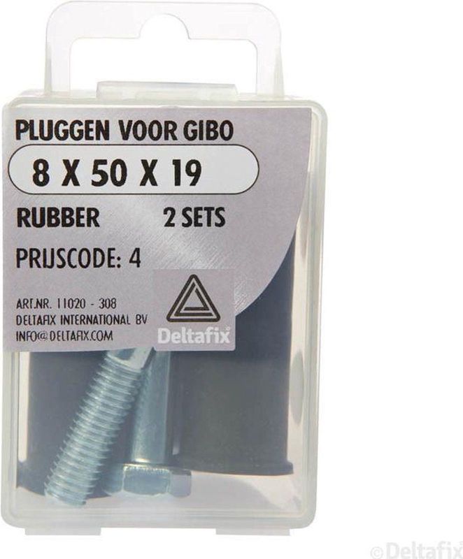 Giboplug - 8x50 - Rubber - 2 Sets