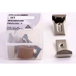 Deltafix - Spiegelklemset - Verchroomd