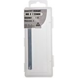 Deltafix.KRUKSTIFT VIERKANT M8 120MM  VERZINKT 1 Stuks.deur kruk.