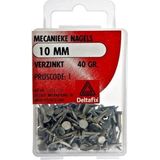 mecanieke stoffeer nagel verzinkt 10mm. Bekleding. 40 stuks.