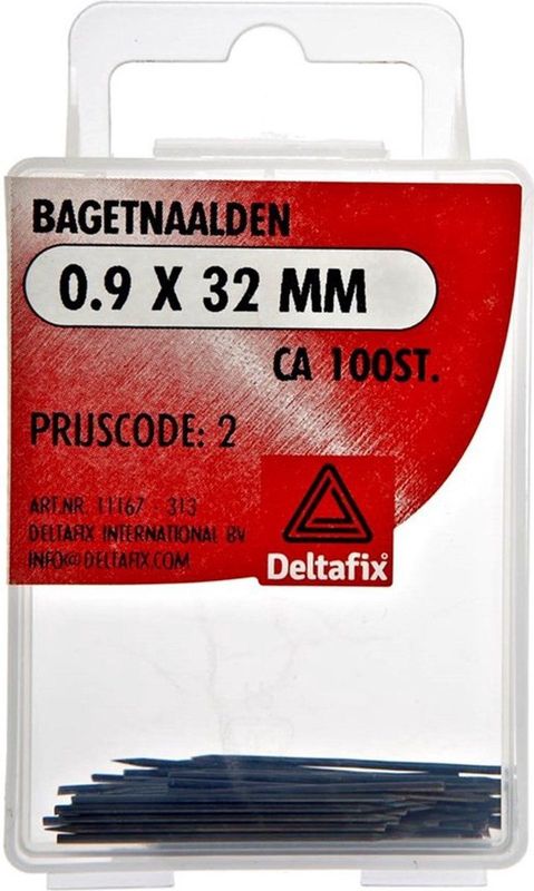 DeltafiX. Bagetnaalden 0,9X32Mm 100 Stuks lijst spijkers. Naald.