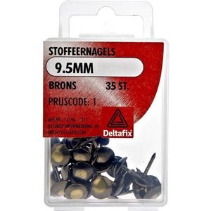 Deltafix - Stoffeernagel - 9,5mm - Brons - 35 Stuks