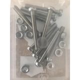 Deltafix. Bouten + MOER M4 x 30 MM . R.V.S. 10 Stuks metaalschroef