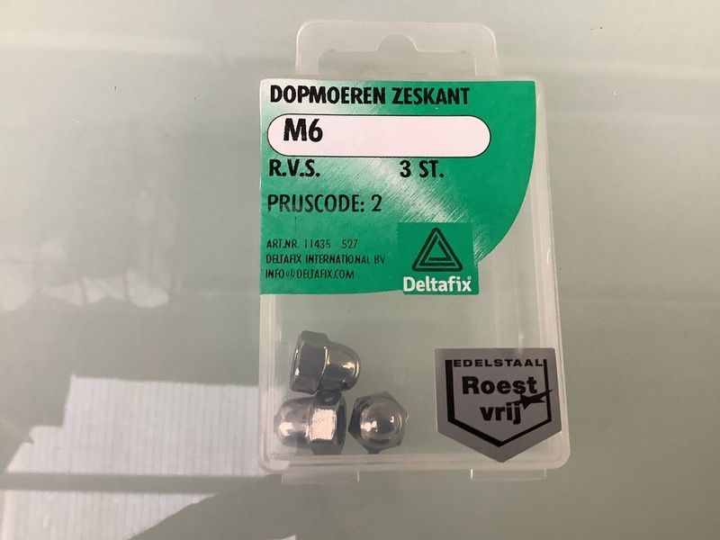 Deltafix - Dopmoer - RVS - 3 Stuks